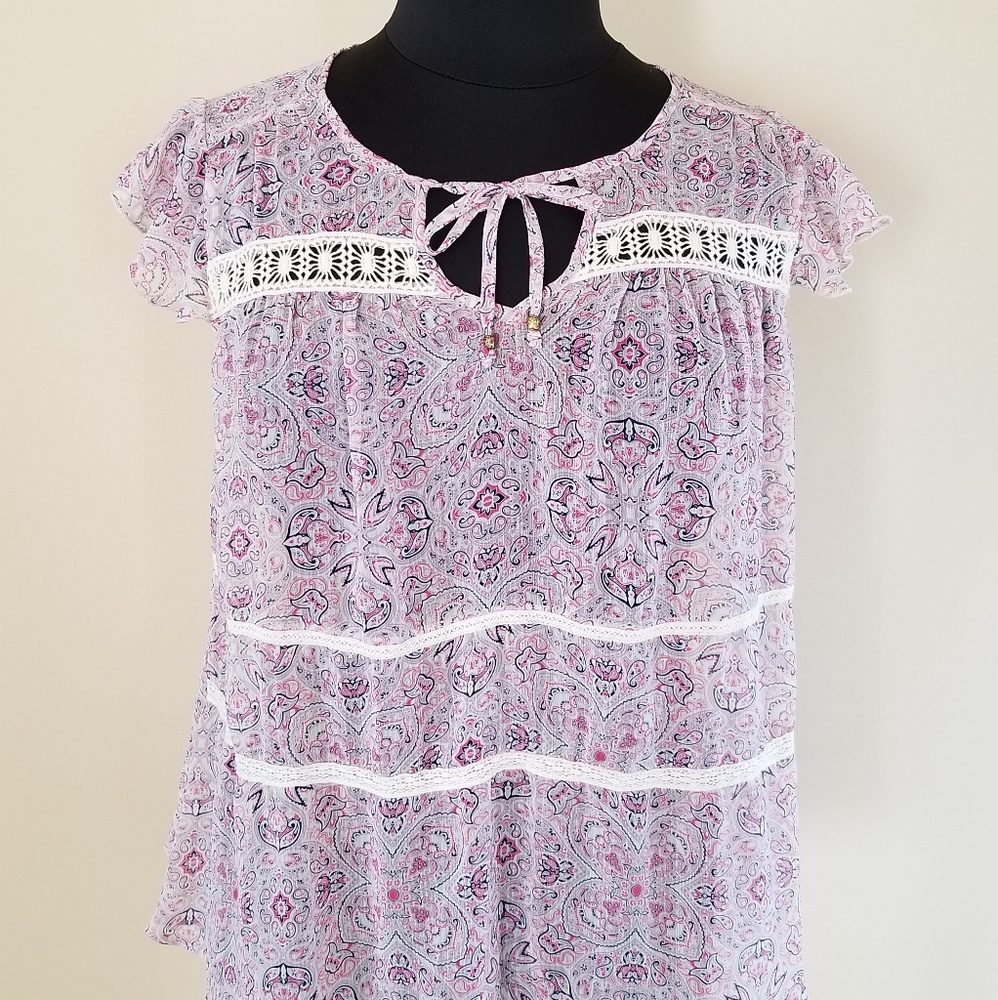 BOHO-INSPIRED PAISLEY TOP | SIZE XL